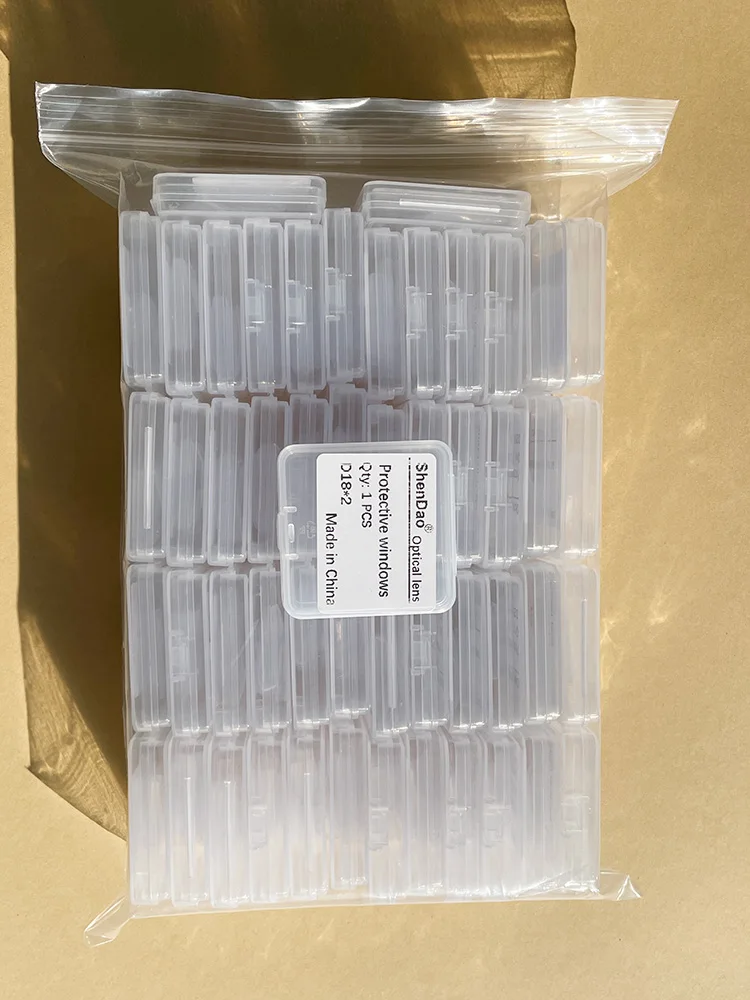 90 Stück Lasermaschinen-Schutzfenster 18x2 20x2 20x3 28x4 27.9X4.1 30x5 1064nm Faserlinse für Raytools Precitec WSX Schneiden und Schweißen – Detail 2