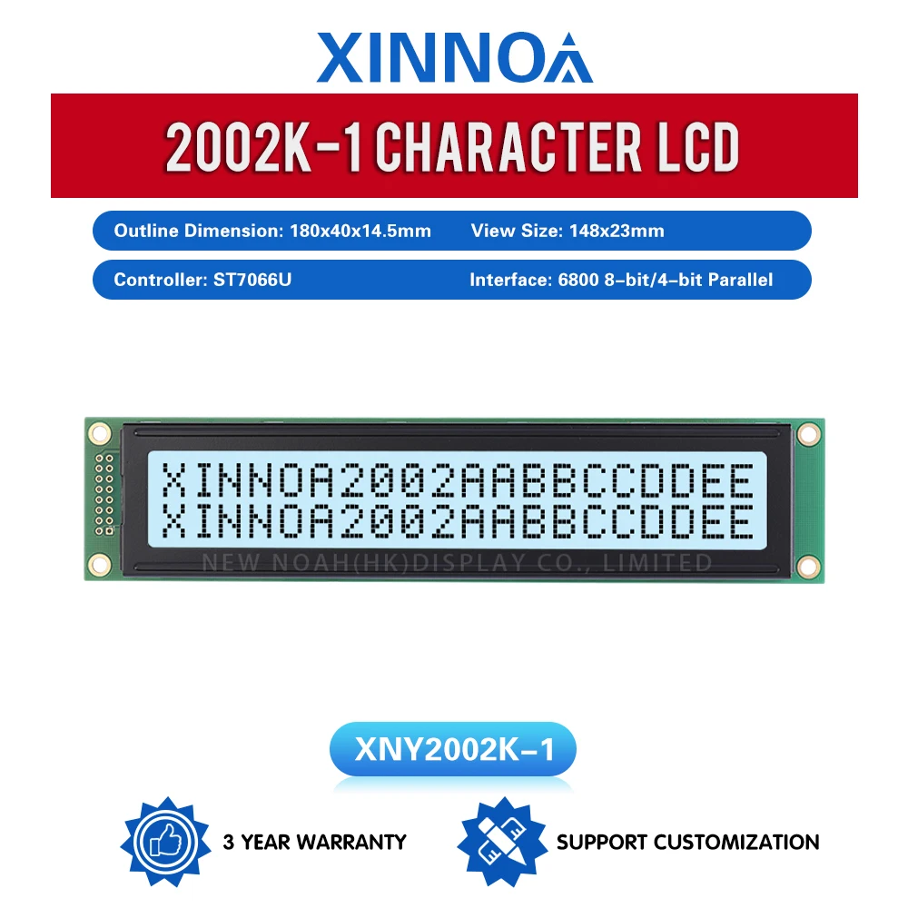 فيلم رمادي رسائل سوداء 2002K-1 شخصية وحدة عرض LCD شاشة كبيرة شاشة طويلة قطاع نوع ST7066U شريط طويل شاشة LCM