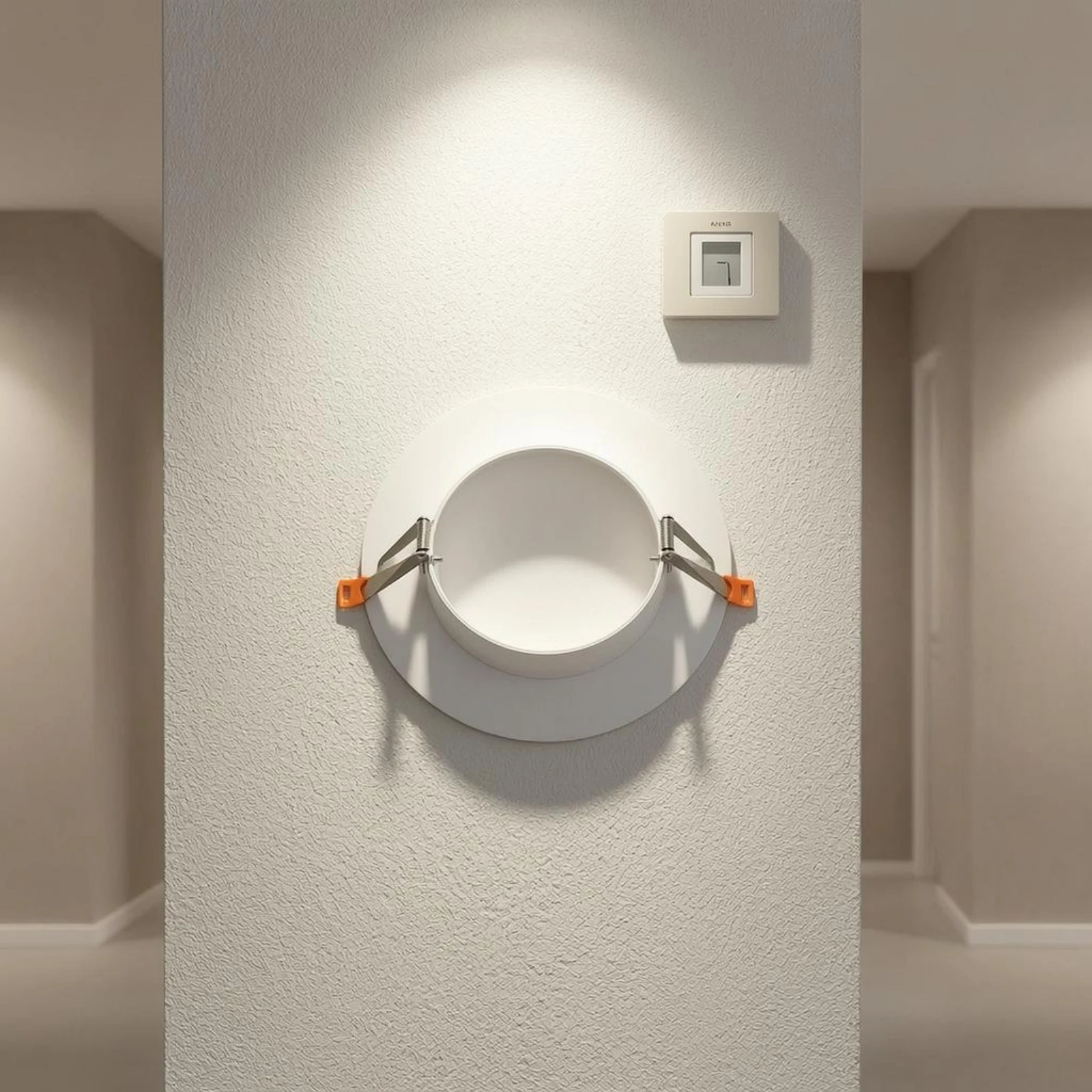 Wall Hole Cover Seamless Snap-on Wall Hole Cover Home Repair Screwless House Fitting Slim