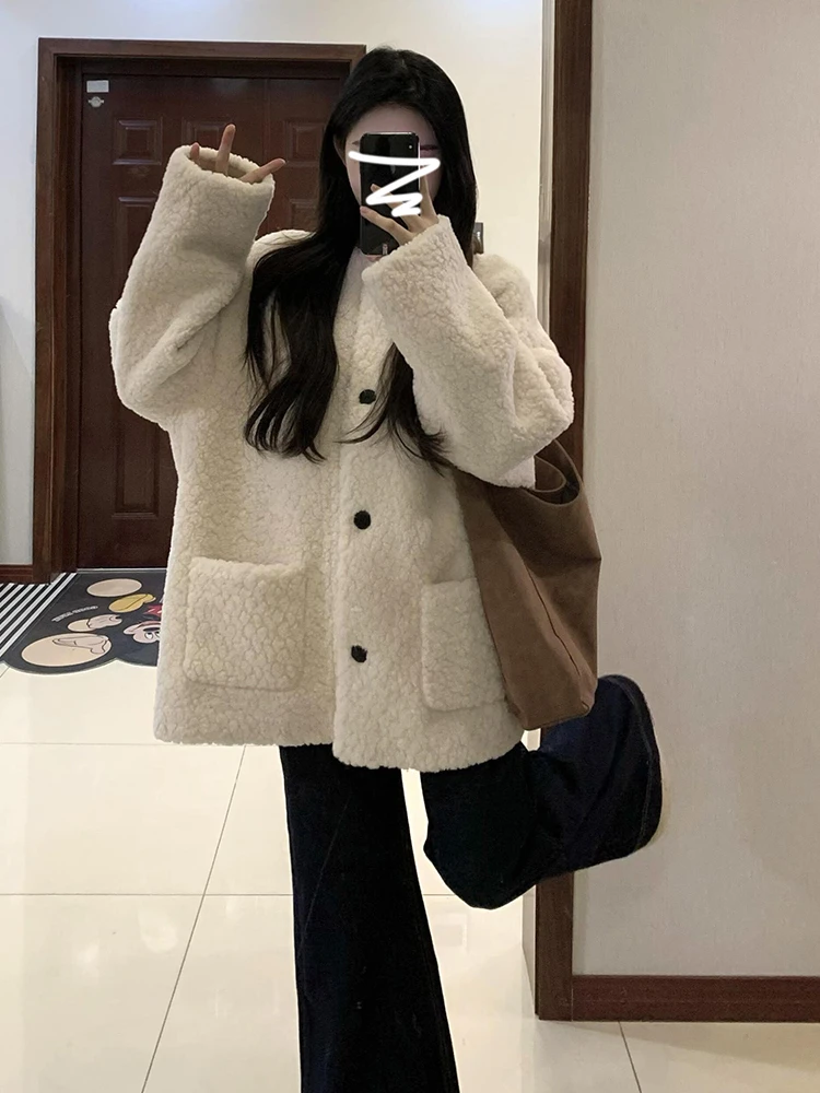 

Lamb Wool Jacket Women Woman Clothes Thin Slim Slender Slight Lean Spare Scrawny Bony Gaunt Haggard Emaciated Skeletal Wasted GF