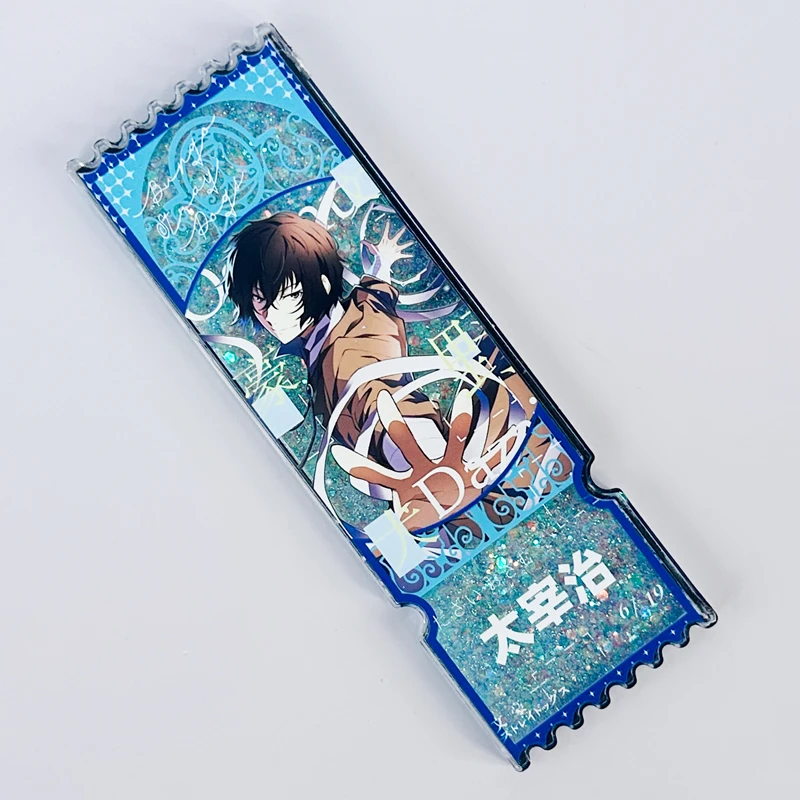 

Anime Bungo Stray Dogs Dazai Osamu Cosplay Stub Display Quicksand Ticket Card Brick Acrylic Counterfoil Fans Souvenir Xmas Gift