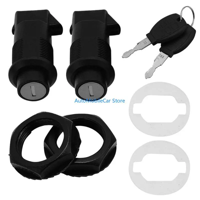 

G8TE Motorcycle Hard Saddlebag Lock Park Lock Keys Set with Keys Accessories
