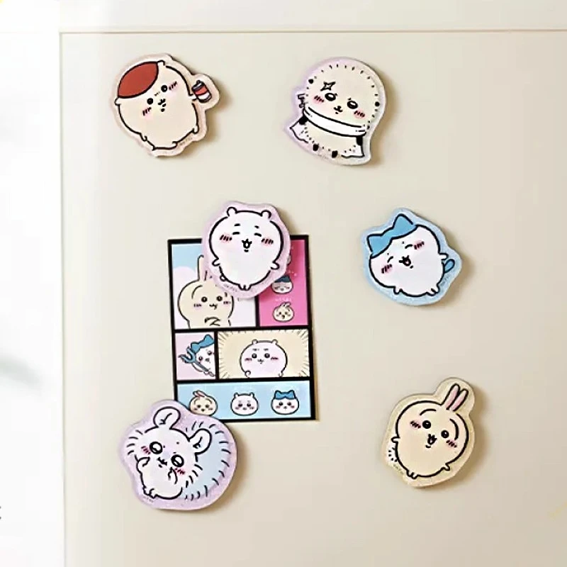 

Chiikawa Mystery Blind Bag - Cute Cartoon Refrigerator Magnets (6-Pack Random Designs) Kawaii Stickers for Kids & Adults
