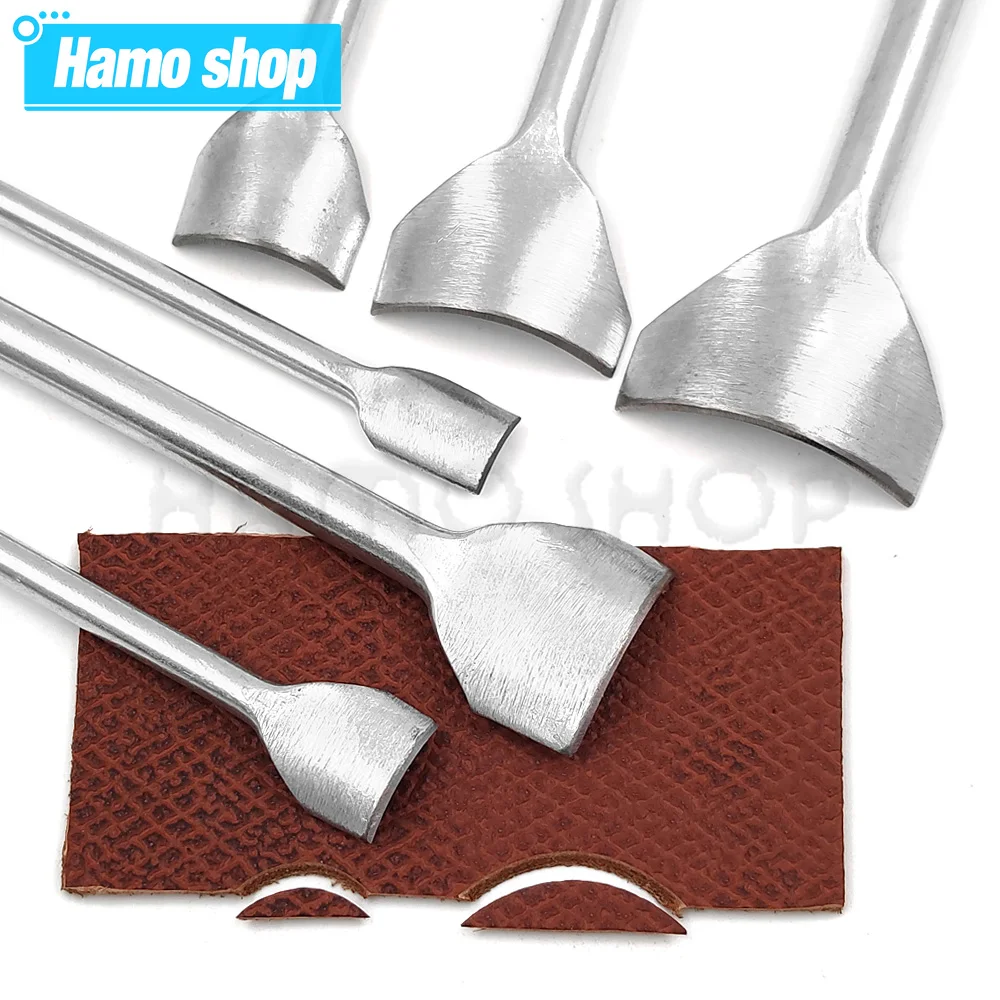 1Pc Halb Runde Cutter Punch Leder Handwerk Werkzeuge Leder Handgemachte Handwerk Werkzeuge Arc-förmigen Punch für gürtel Strap DIY Leder Werkzeuge – Detail 2