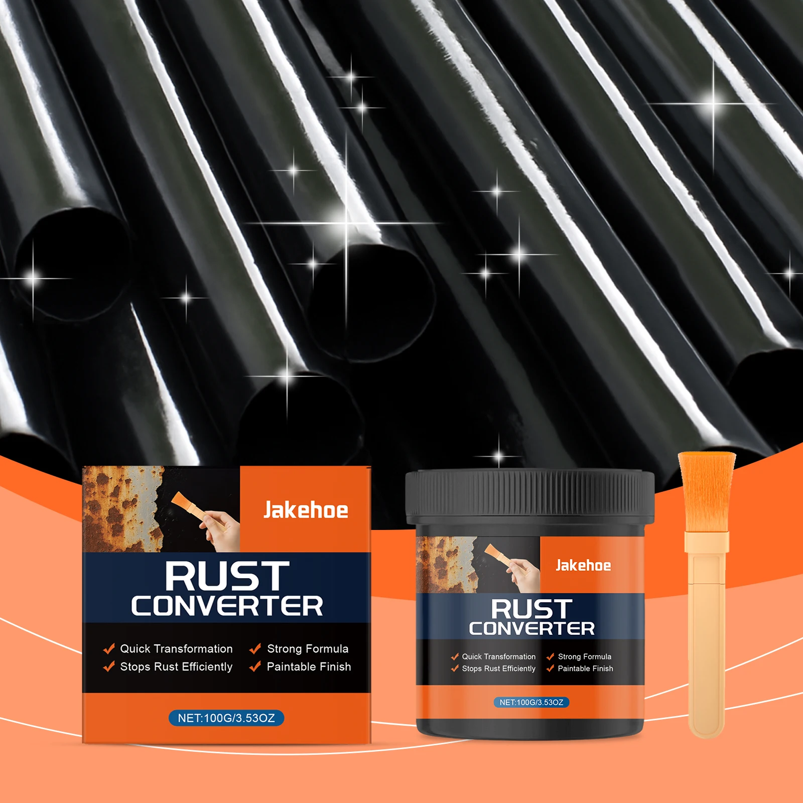 

Household Metal Rust Conversion Agent Paint-Compatible No Sanding Anti-Rust Protection Care Conversion Maintenance Supply