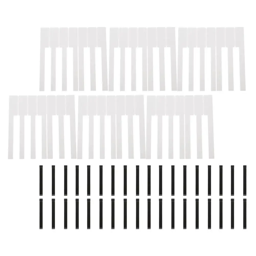 88 Piece Piano Key Front Replacements White Waterproof Keyboard Repair Parts Accessories