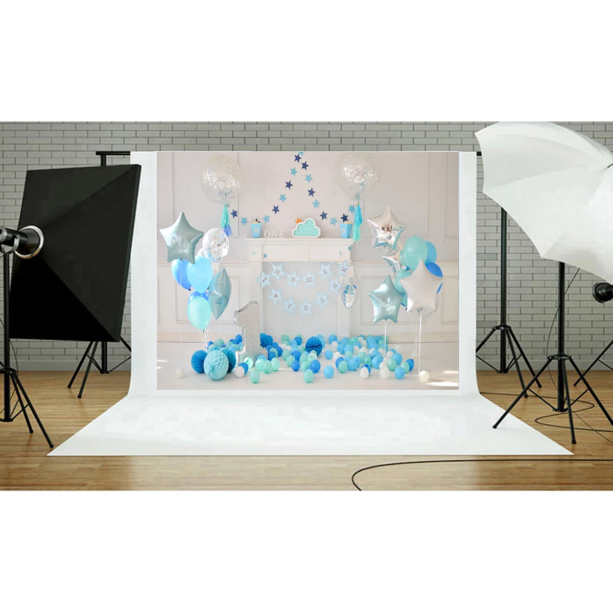 

1st Birthday Party Background Cloth Photography Decor Kids Backdrop Durable Baby Photo Props First Birthday Scene