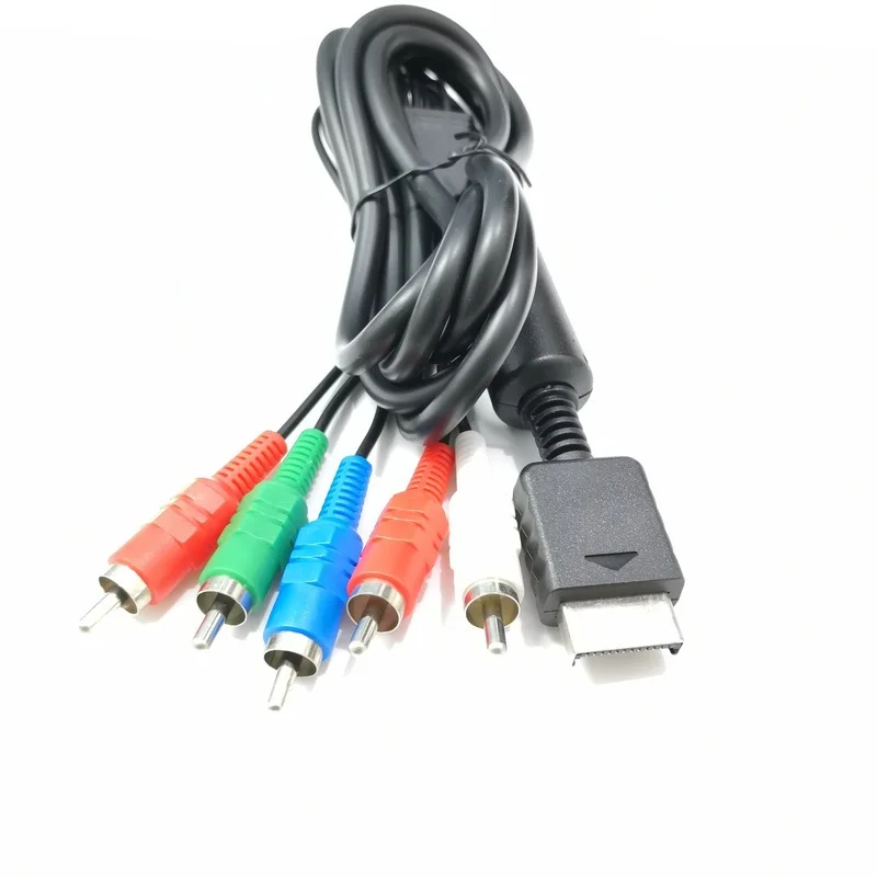 Cabo de Áudio e Vídeo para Sony PlayStation 2, PS2, PS3, PS2, PS3, Adaptador de Jogo Slim, HDTV, AV, A, Componente V, 1,8 m, 6ft