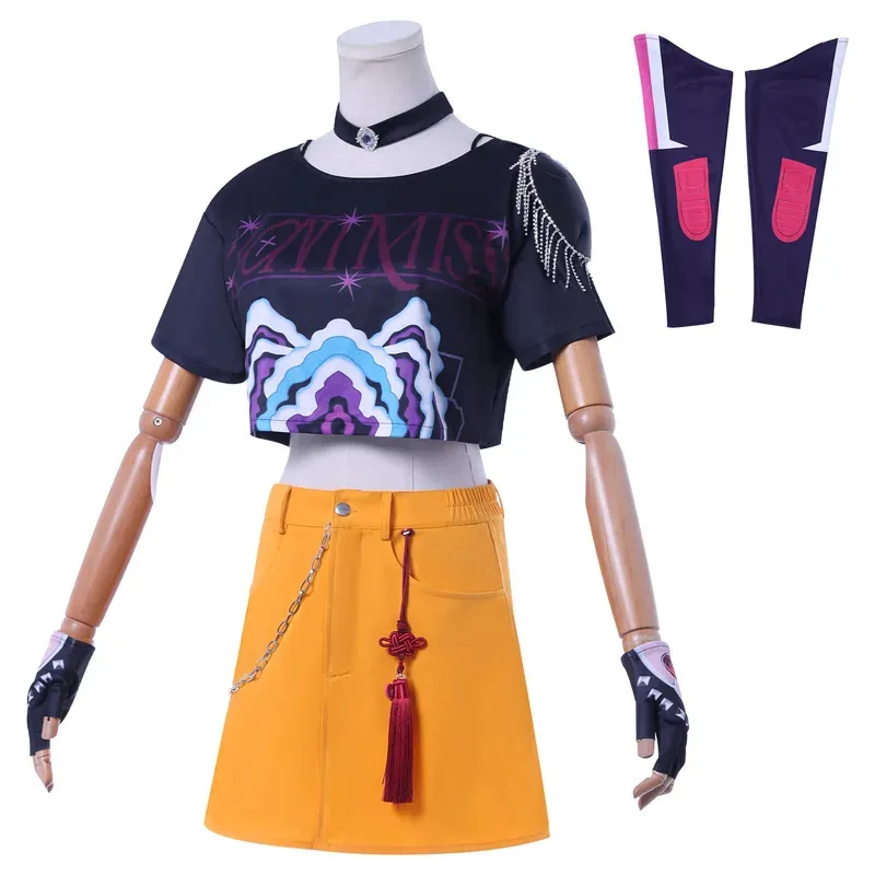 

Mira Cosplay Costumes Anime KPop Demon Hunters Role Play Uniform Halloween Carnival Party Outfit For Women Girls gh;0