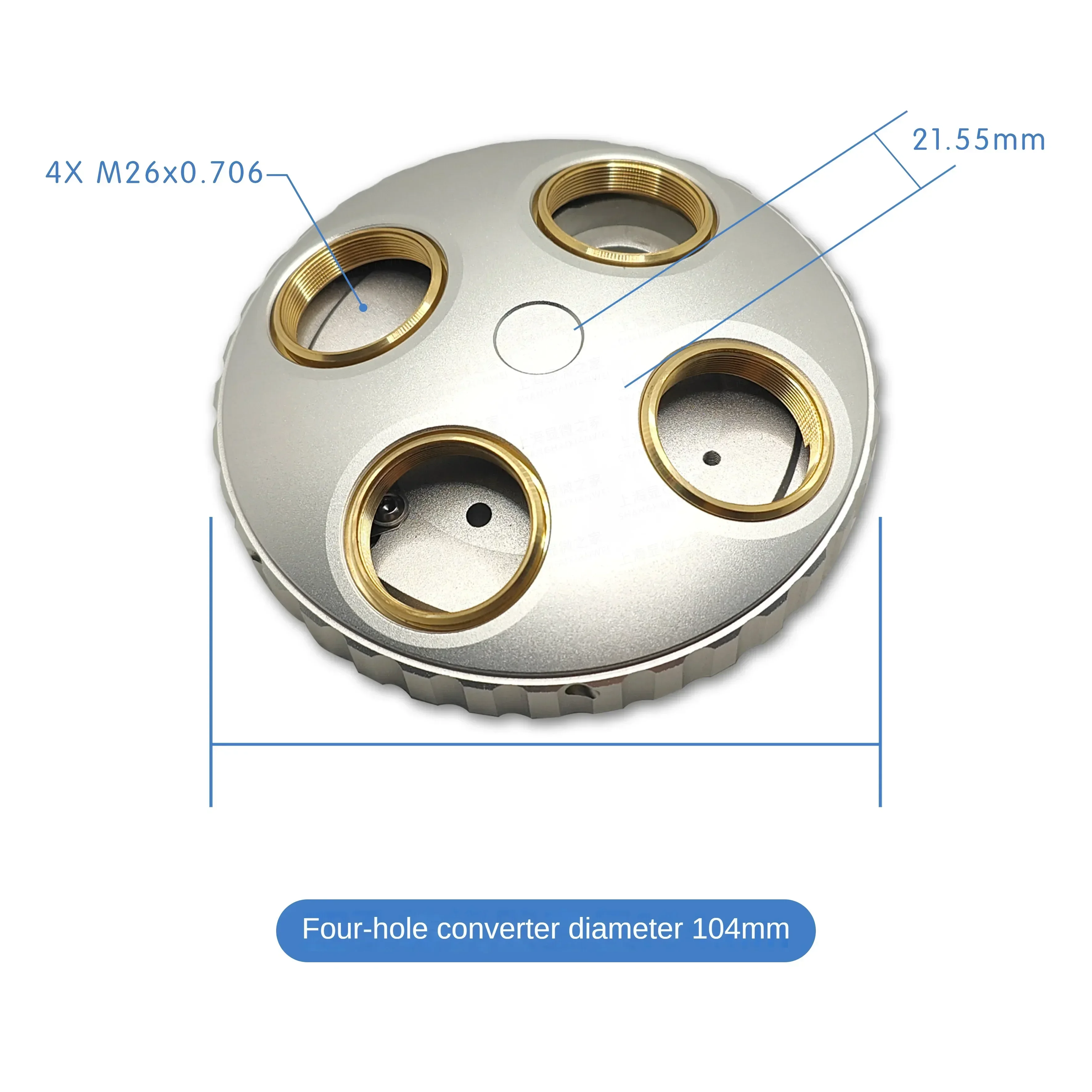 M26 Mounting Thread Microscope Objective Lens Converter 4 Holes 5 Hole for Bright Field Darkfield Nosepiece