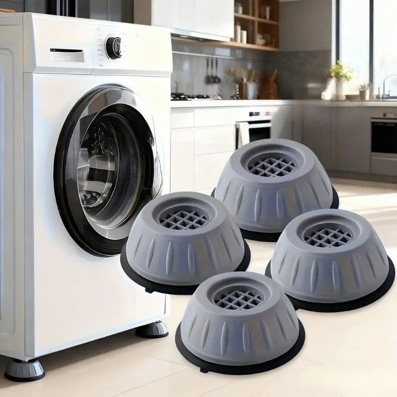4 Pcs Anti Vibration Pads for Washer Dryer Stabilizer Support Feet for Appliance Balance and Floor Protection Use