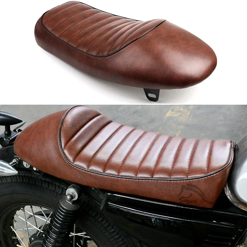 Motorcycle Cafe Racer Seat Custom Vintage Hump Saddle Retro Seat For Yamaha SR400/500 XJ XS KZ Honda CB200/350/500/750 Suzuki GN