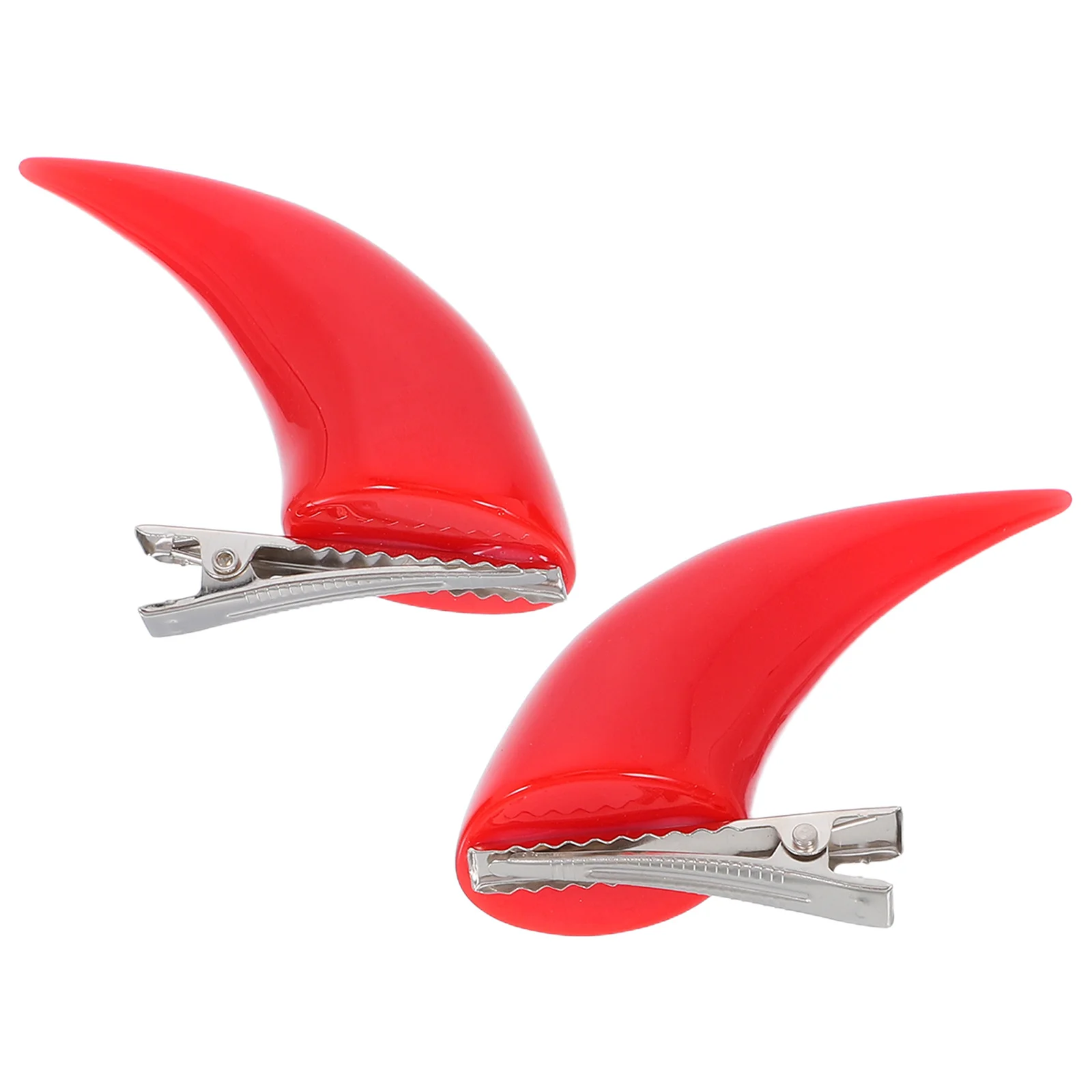 

1 Pair Devil Horn Hair Clips Resin Small Horns For Halloween Party Creative Cosplay Accessories Women Girls - Halloween