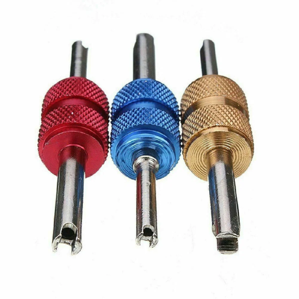 Car Valve Stem Core Remover Tire Repair Tool Install Remove Dual Head Wrench Car Tools Cars Accessories Tire Valve Caps