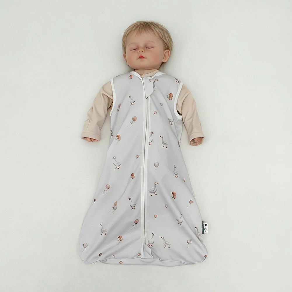 Sacco nanna estivo per neonati, sottile, di alta qualità, 100% cotone, confortevole, per bambini da 0 a 18 mesi, coperta indossabile con stampa a cartoni animati