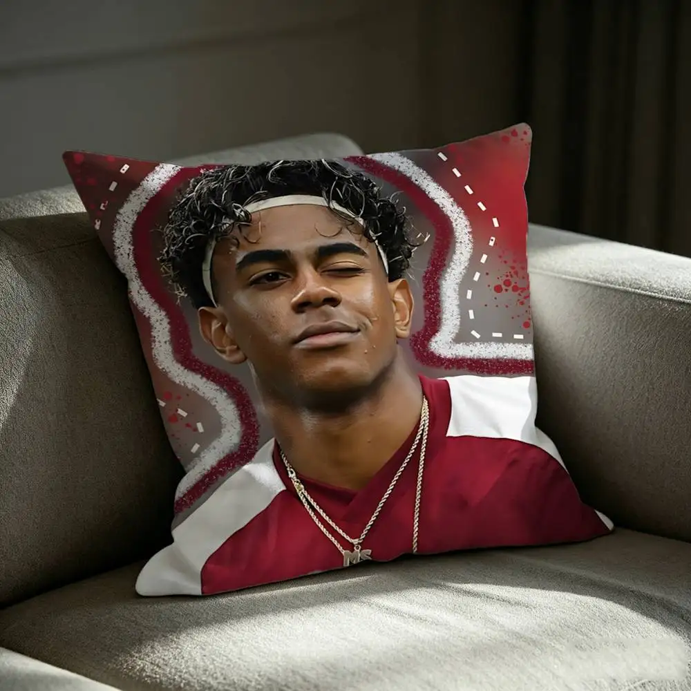 Star-boy L-Lamine 10 Spain Y-Yamal Square Sofa Pillow Cover Solid Color Living Room Home Decor Cushion Case 5