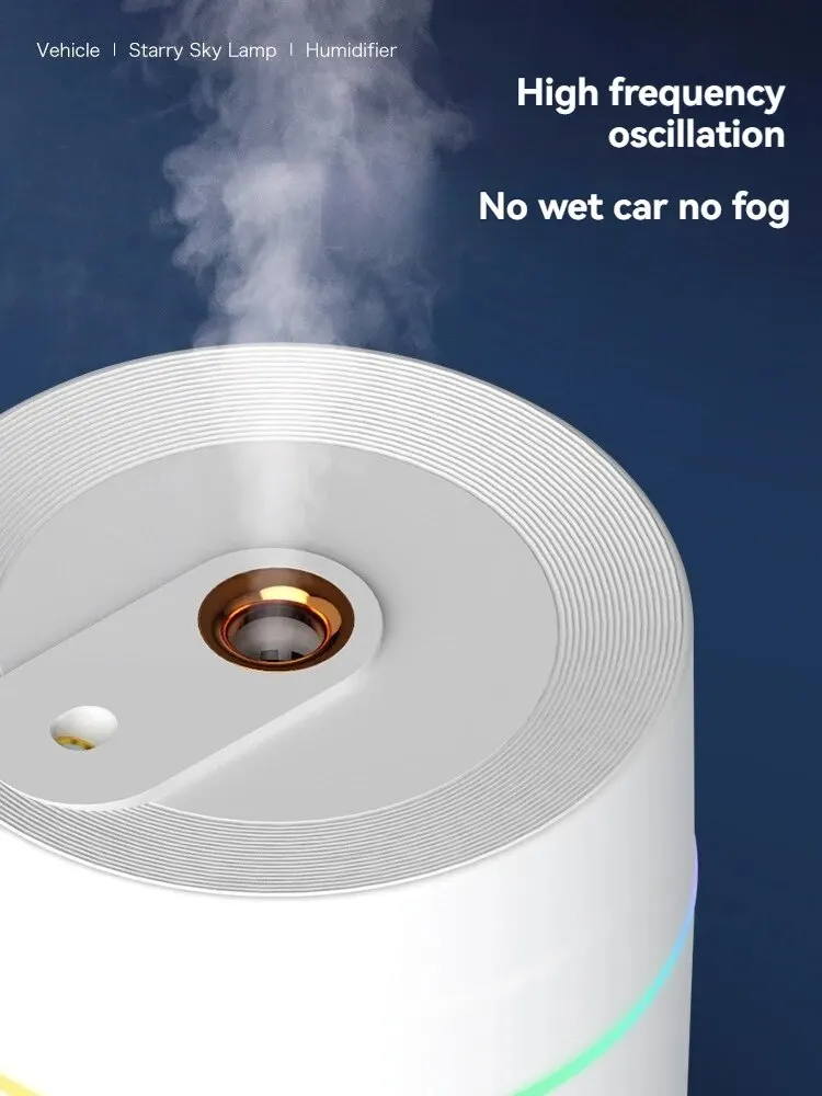 New Star Projection Car Humidifier Portable Small Large Fog Volume Home Bedroom Aromatherapy Atmosphere Light Humidifier