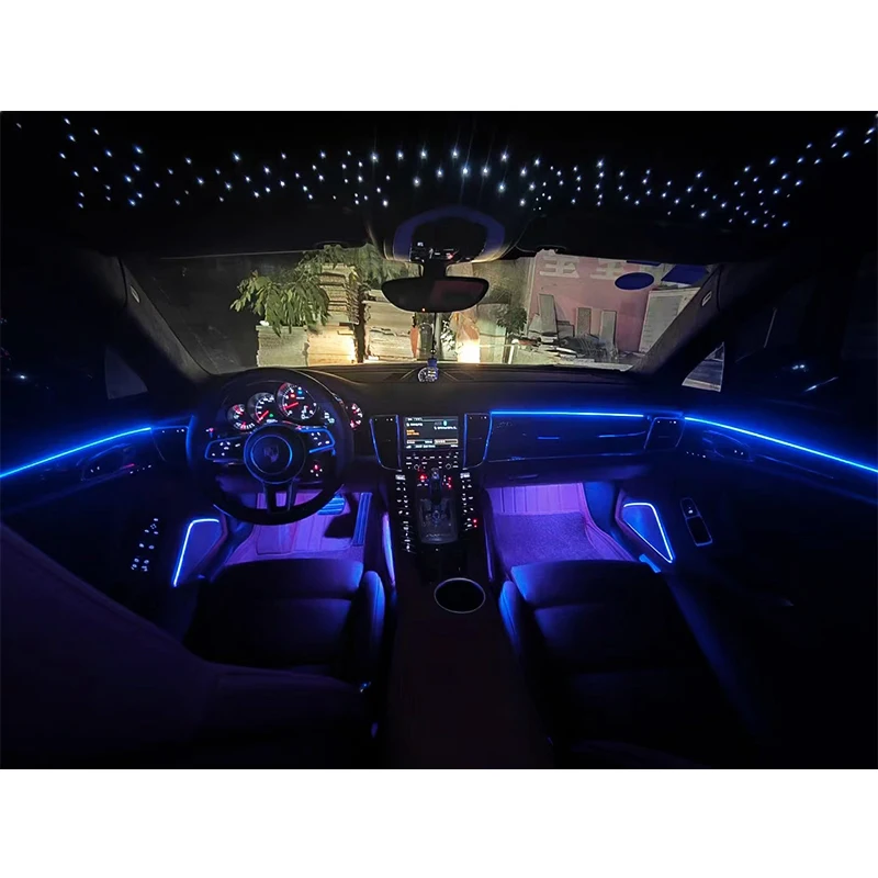 For Porsche 2009-2017 Car Modification Panamera 970 Cayenne 958 Interior Atmosphere Lights Door Lighting Car Light Accessor