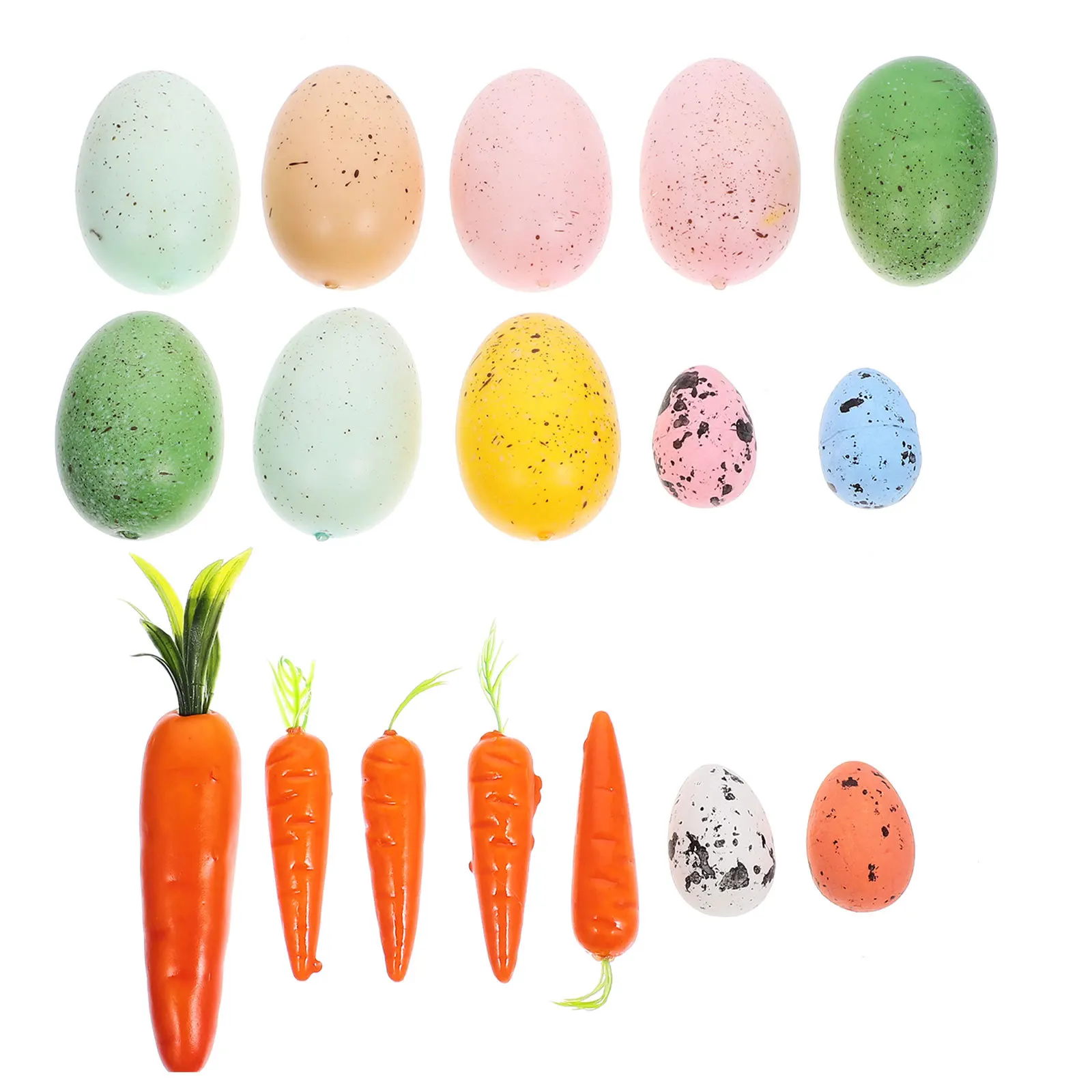 

1Set Easter DIY Eggs Craft Kit Miniature Foam Decorations for Tabletop Display Party Bag Stuffer Ornaments Foams Egg Decor