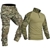 Softair Paintball Suits Work Clothing Uniform Training Suit Men Durable Breathable T-shirt Cargo Hunting Pants Multiple Pockets