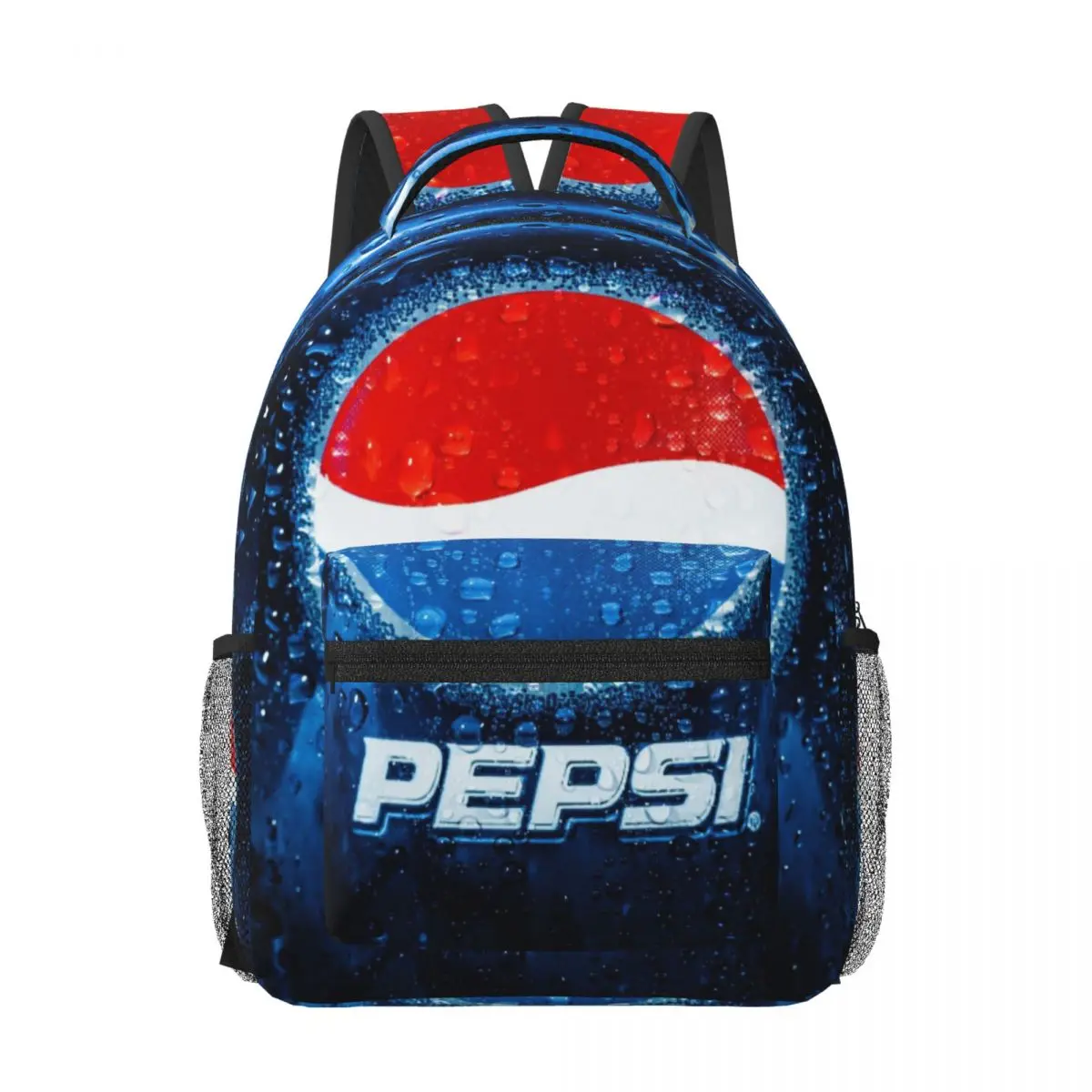 P-pepsi tas sekolah ringan motif, untuk sekolah, luar ruangan, belanja, kantor 16,5 inci