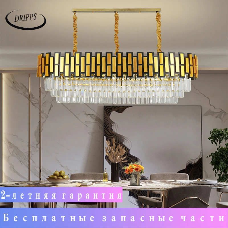 

Scandinavian modern k living room LED crystal lamp w bedroom dining room crystal chandelier villa lamps and lanterns hotel home