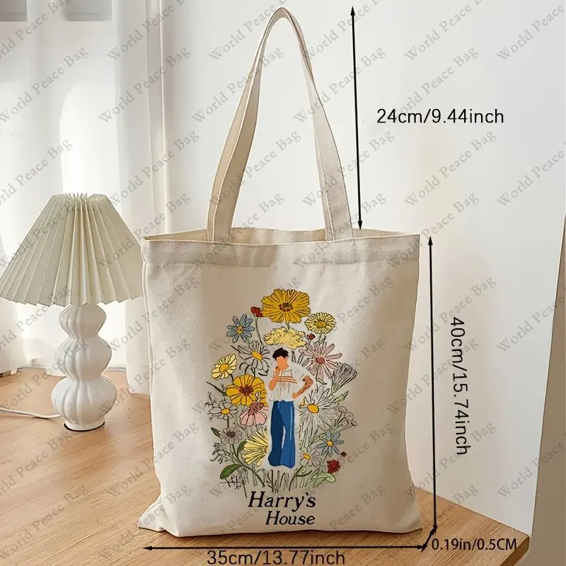Harry\'s House Pattern Fashion Canvas Hand Luggage, Lightweight Multifunctional Shopping, Multifunctional Hand Luggage, Handbag
