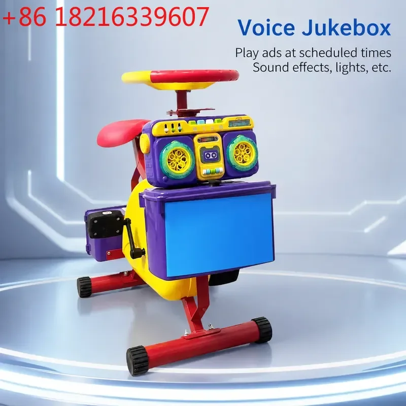Electric Bubble Machine Pedal Powered Spinning Bicycle Shared Entertainment Device for Square Night Market Stall Scan Code
