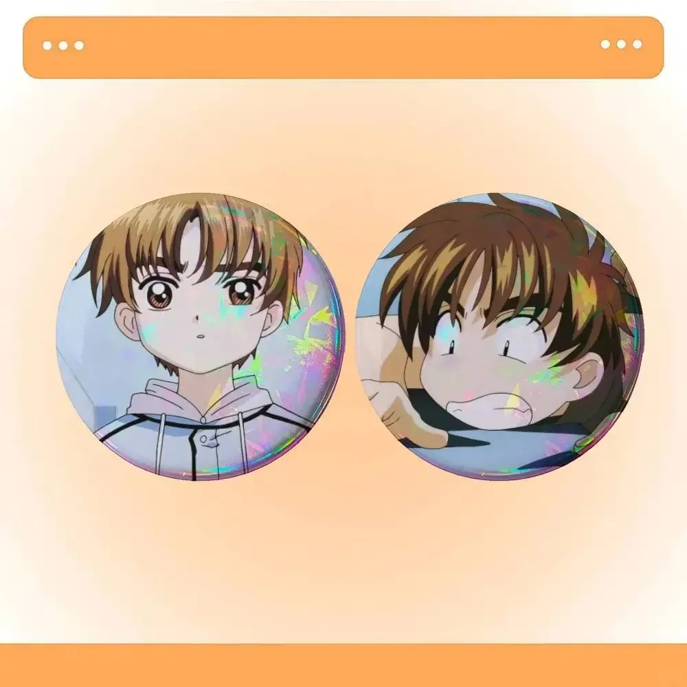 Anime Cardcaptor Sakura Syaoran Li  Badges 25 32 44 58 75 mm Round Cosplay Pin Bag Decor Fans Collect Brooch Souvenir
