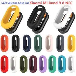 Silicone Cover For Xiaomi Mi Band9 8 Protect  Mi Band 8 9 NFC Protector Hollow Protective Case Watch Case For Mi band8 9