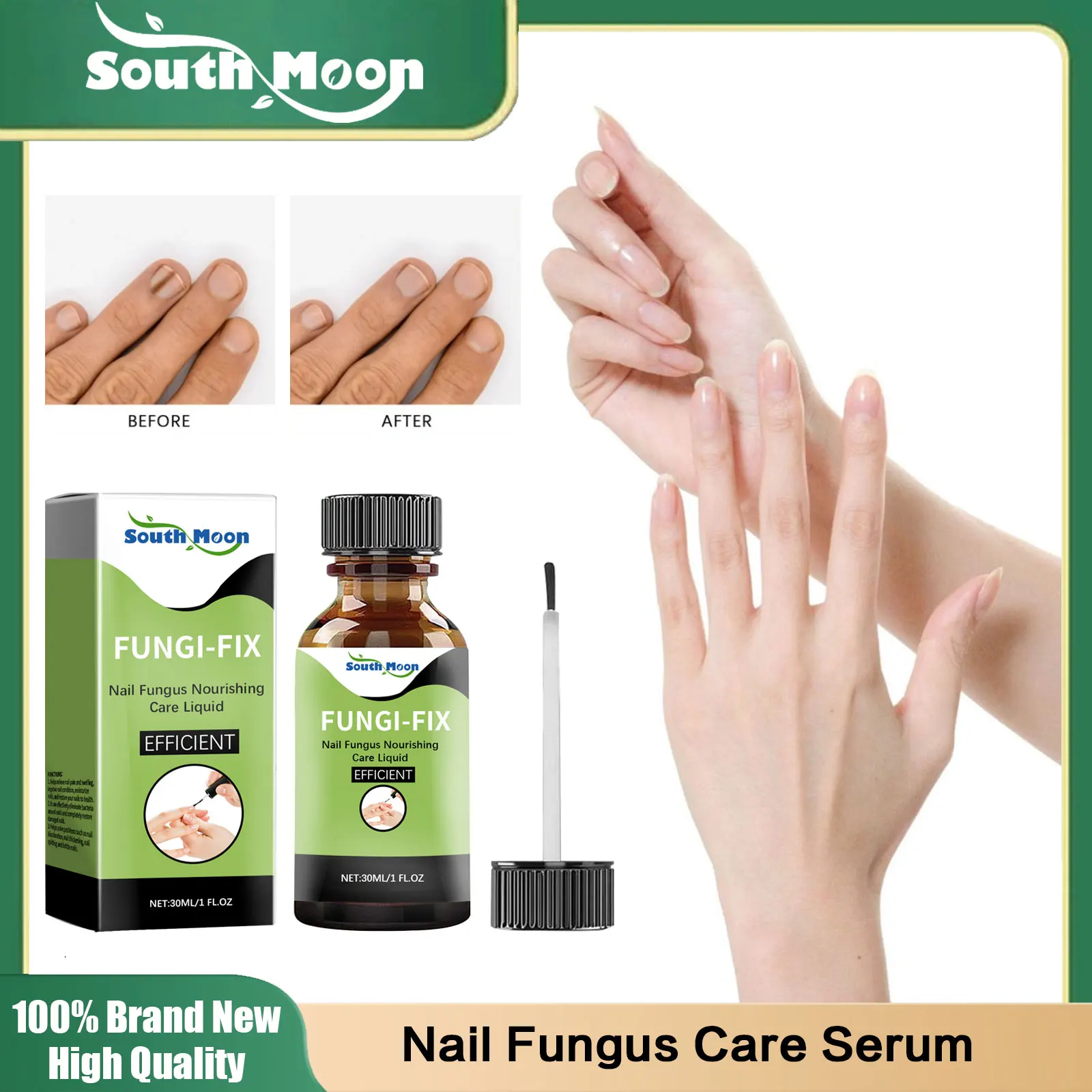 Thickened Nails Repair Liquid Broken Cracked Nails Removal Anti Infection Paronychia Onychomycosis Treat Fingers Care Nourishing