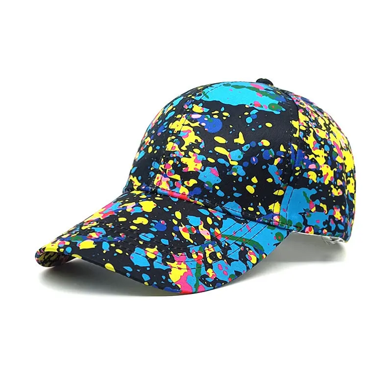 2023 Four Seasons Polyester Graffiti Print Casquette Baseball Cap Adjustable Outdoor Snapback Hats for Men and Women 238