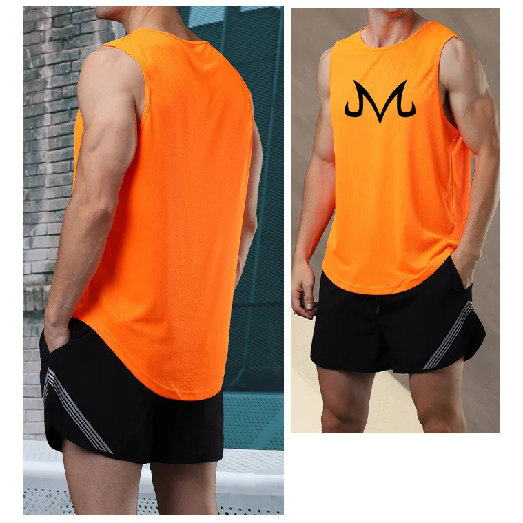 Haut de musculation à séchage rapide pour hommes, chemise de fitness, chemise de sport, anime ZT, stringer décontracté, singlet, vêtements