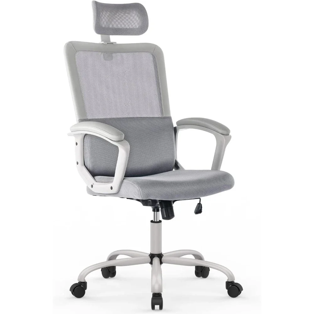 

Office Chair, Ergonomic Mesh Home Office Computer Chair /Adjustable Headrest/Armrest and Wheels/Mesh High Back