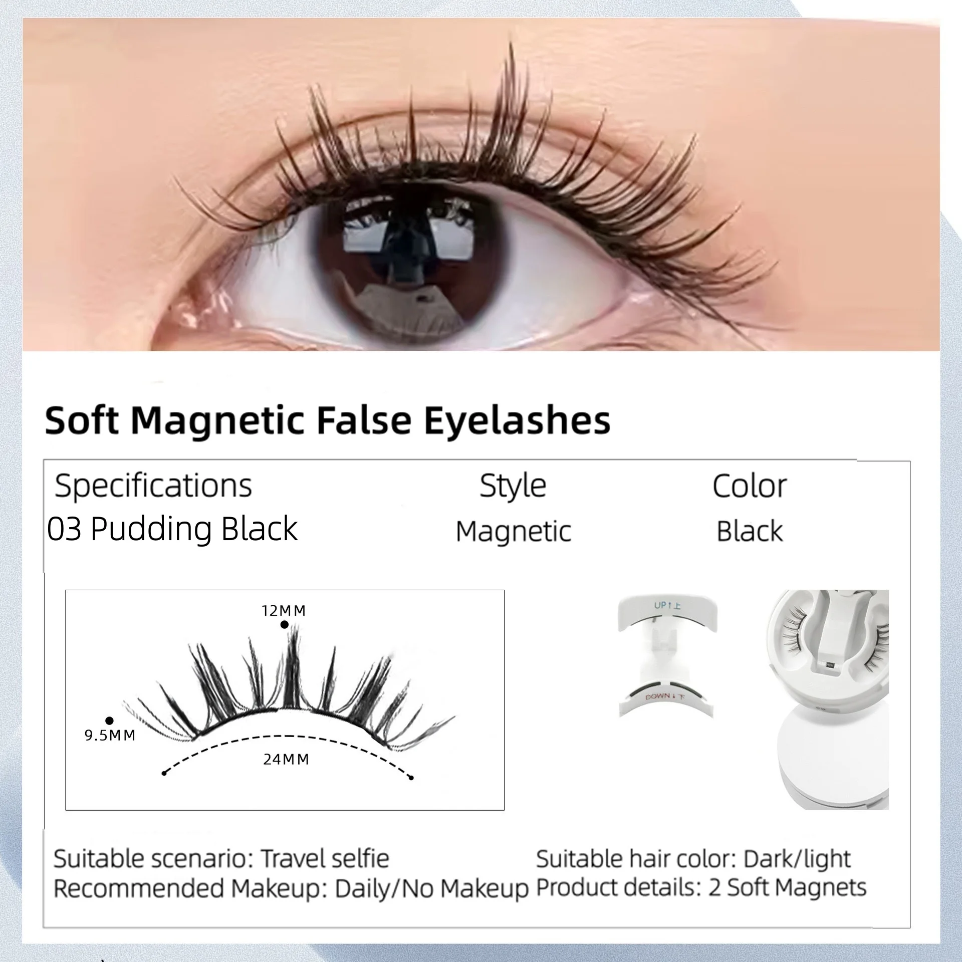 C Curl – cils magnétiques doux, adhésif facile, sans colle, nouveau Style, Kit de cils à aimant Long