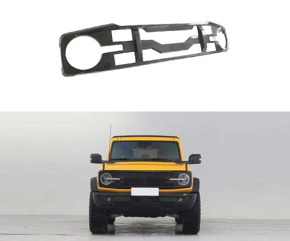 Carbon Fiber Front bumper Grill for Ford Bronco 2021 2022 Front Bumper Grille Factory Outlet