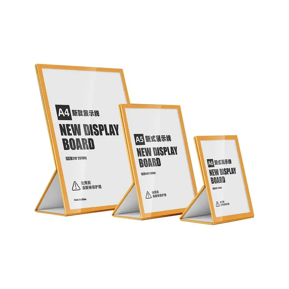 A6 Payment QR Code, Price Display Table Sign, Process Tips Sign Display Stand Frame For Shelf
