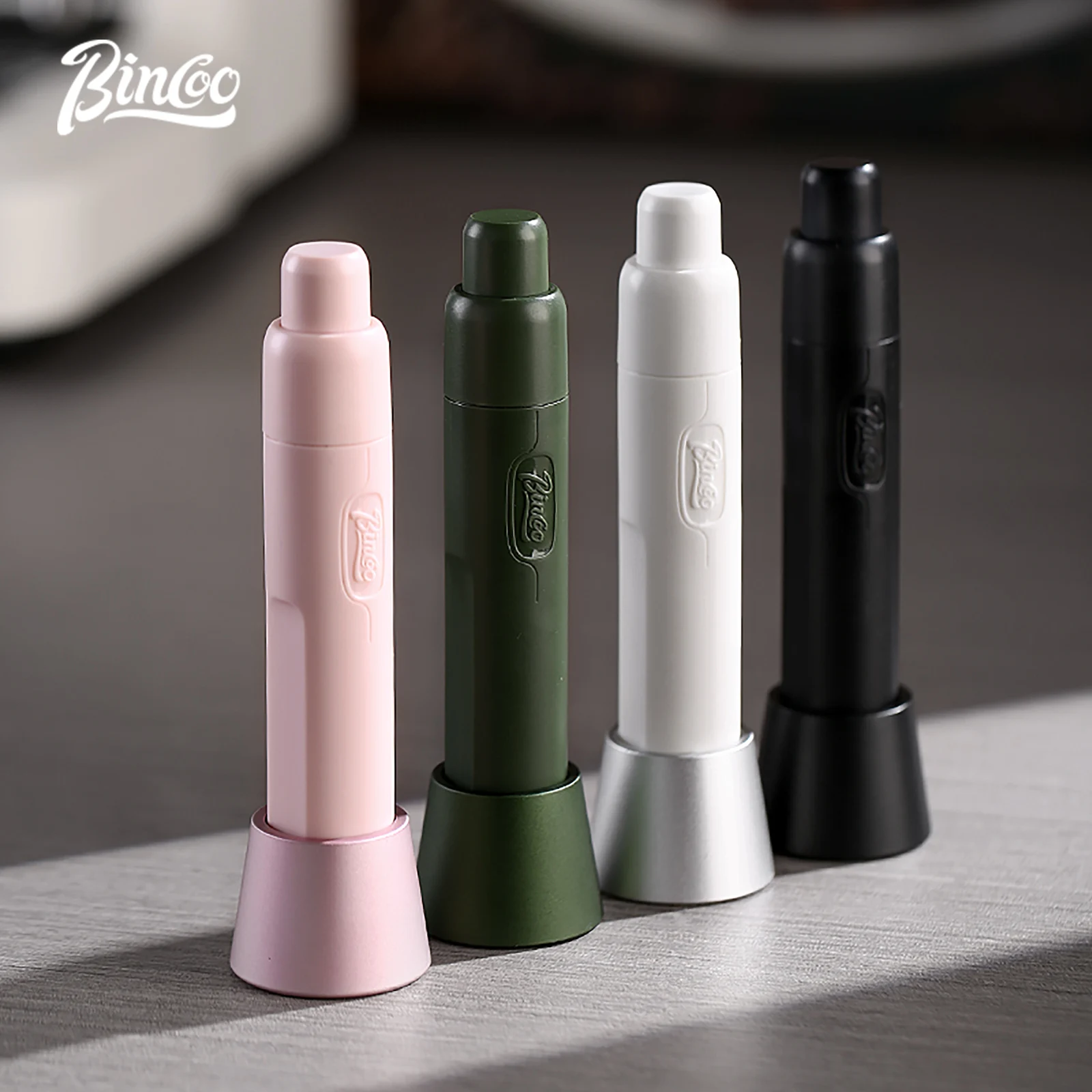 Bincoo Coffee Powder Needle Uniform Coffee Powder Powder Dispenser Stainless Steel with Telescopic Magnetic Loose Powder Needle