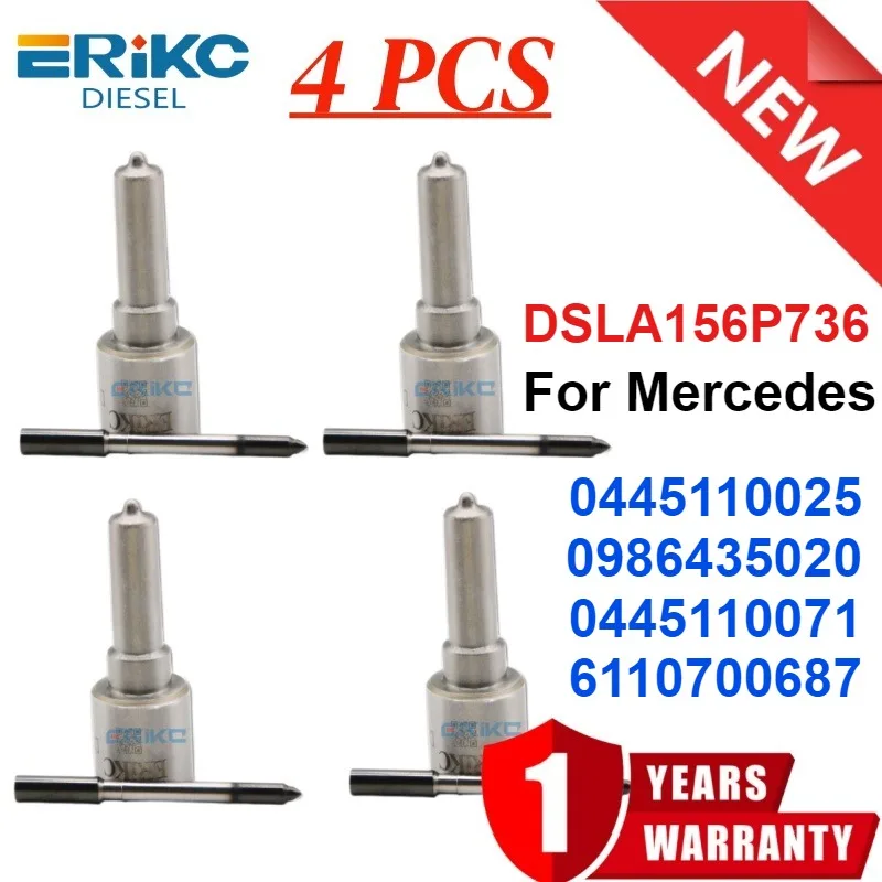 DSLA156P736 Nozzle Diesel Injection for Mercedes C200 C220 C270 CLK270 E200 E220 0445110025 0986435020 0445110071 6110700687