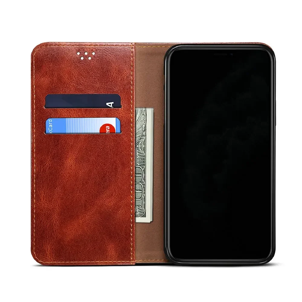 For Xiaomi 13T 12T 11 Lite 13 T 14T 5G Flip Case Redmi Note 13 Pro Plus 11S Leather Texture Magnet Book Capa Mi 11T 12 T14 Funda