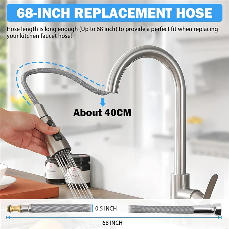 ALIM-RP50587 para válvula de cartucho Delta, repuesto DST, piezas de cocina y lavabo de un solo mango con manguera de repuesto 150259