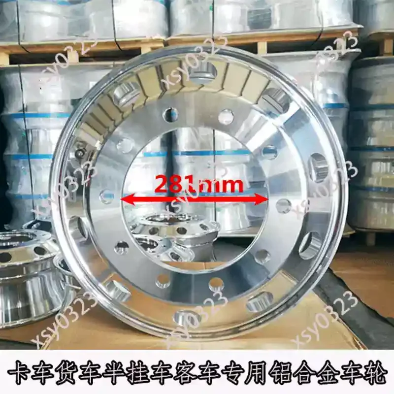 12R22.5 Magnesium Alloy Wheel Rim Vacuum Tire Hub for Truck Trailer Tanker