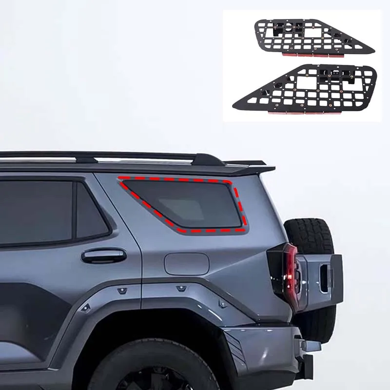 

For Tank 400 2023-2024 Pack racks on both sides of the trunk, Pack racks on both sides of the trunk window, Aluminum alloy