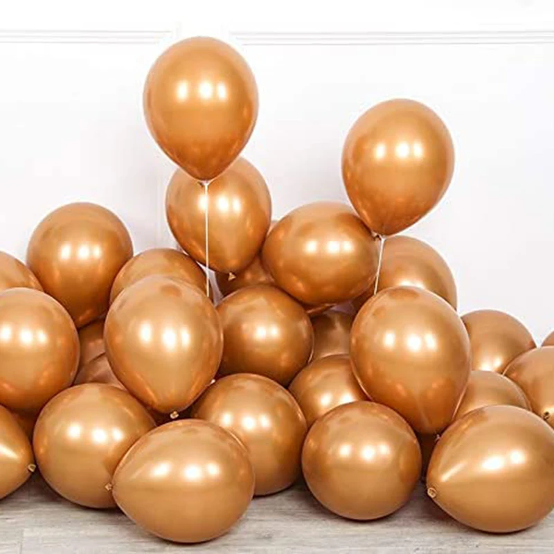 10/12inch Metallic Copper Balloons Birthday Party Balloon Garland Arch Kit Wedding Party Baby Shower Bridal Shower Decoration