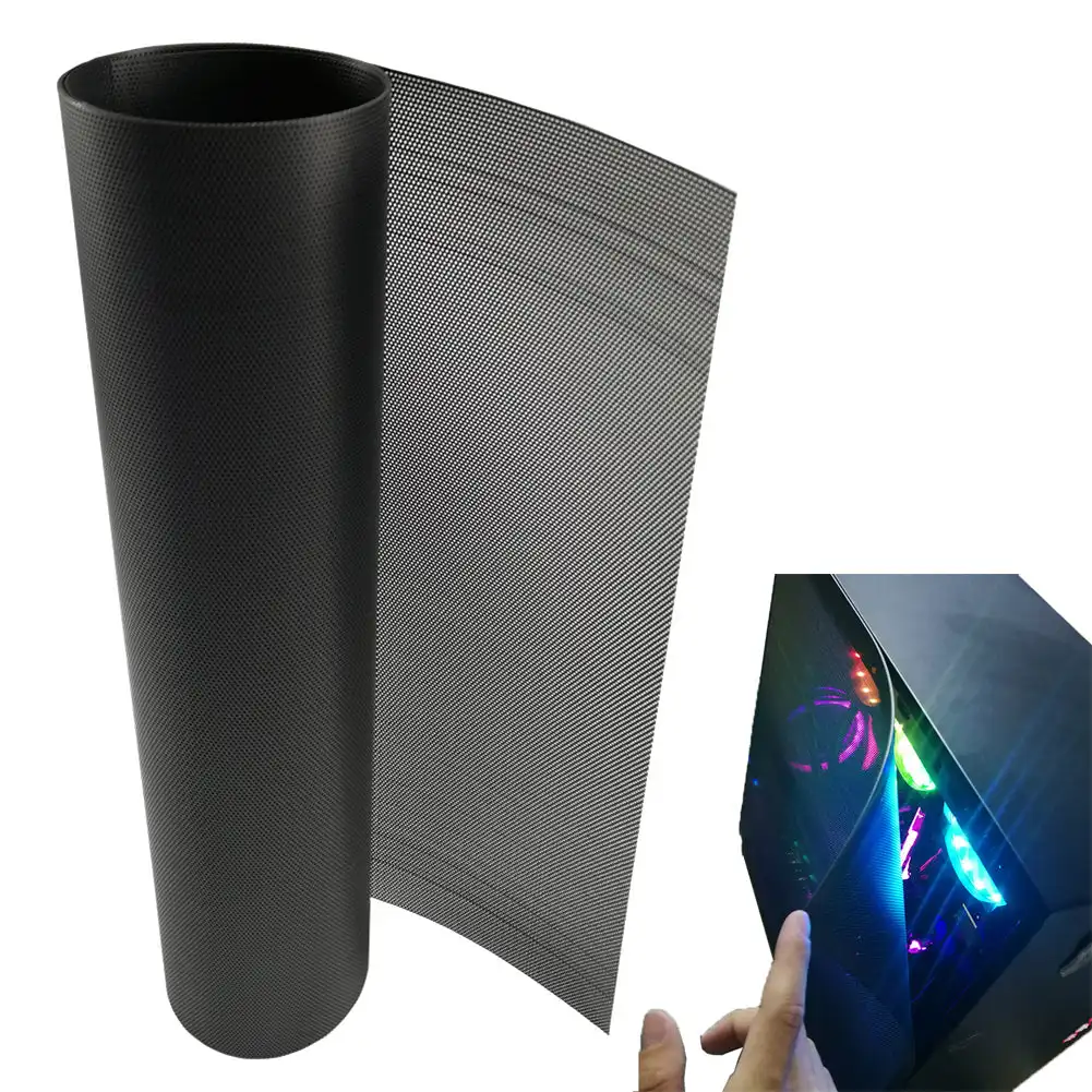 30CM Computer Dustproof Mesh DIY PVC Network Net Case Dustproof Cover PC Case Fan Cooler Dust Filter Chassis Dust Net Cover