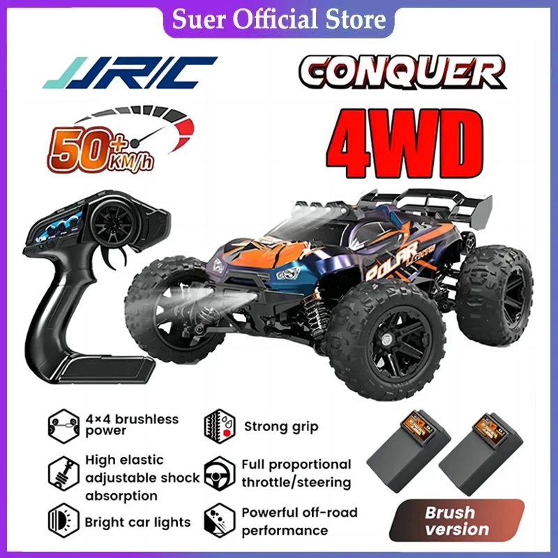 

JJRC Coche Todoterreno Teledirigido 4WD, Vehículo De Control Remoto De Alta Velocidad, Escala 1:16, 50km/h 70 Km/h, 2024 G, 2,4