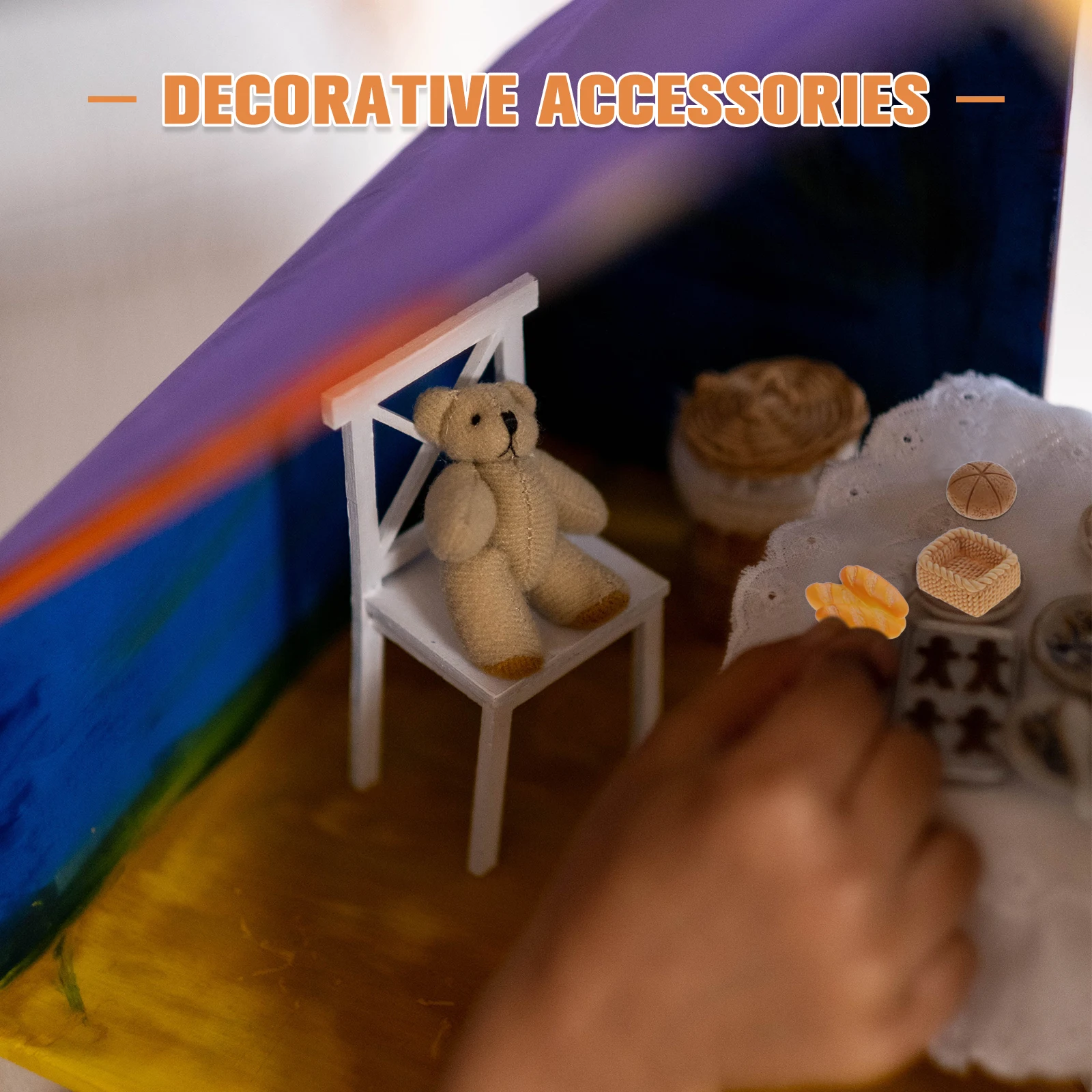 

30 Pcs Simulated Food and Play Decorations Miniature Dollhouse Model Resin Toys Accessories