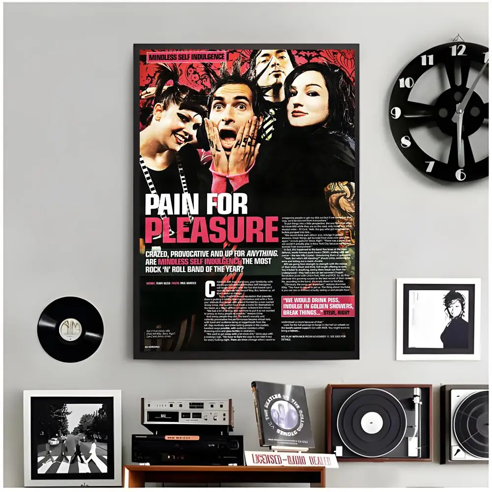 band punk M-Mindless Self Indulgence Poster Modern Wall Art Home Decor Living Room Decorative Print Unframed
