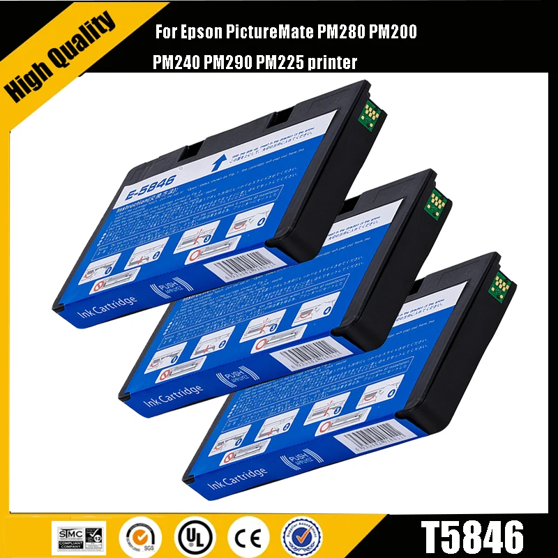 

einkshop T5846 Compatible Ink Cartridge For EPSON Picture Mate PM200 PM240 PM260 PM280 PM290 PM225 PM300 Inkjet Printer