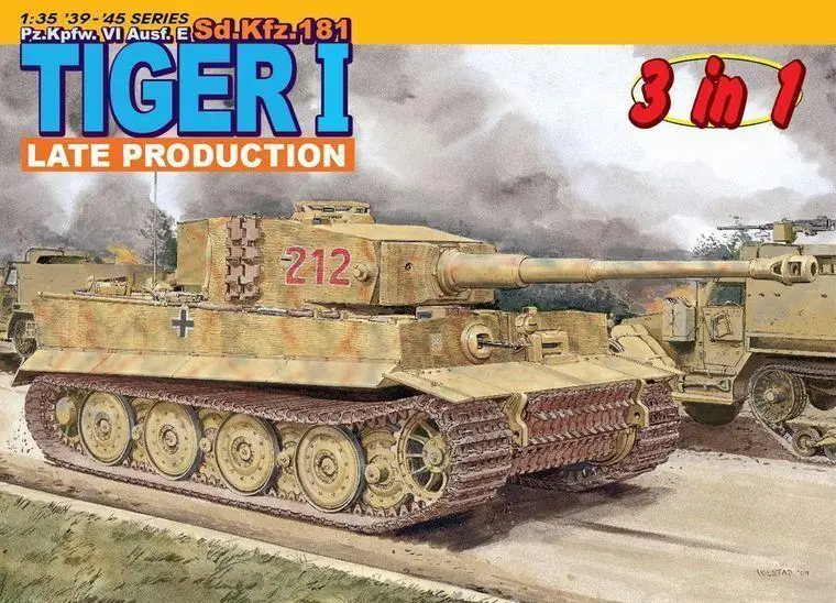 

Dragon 6253 1/35 Pz.Kpfw. VI Ausf.E Sd.Kfz.181 Tiger I Late Production Model Kit